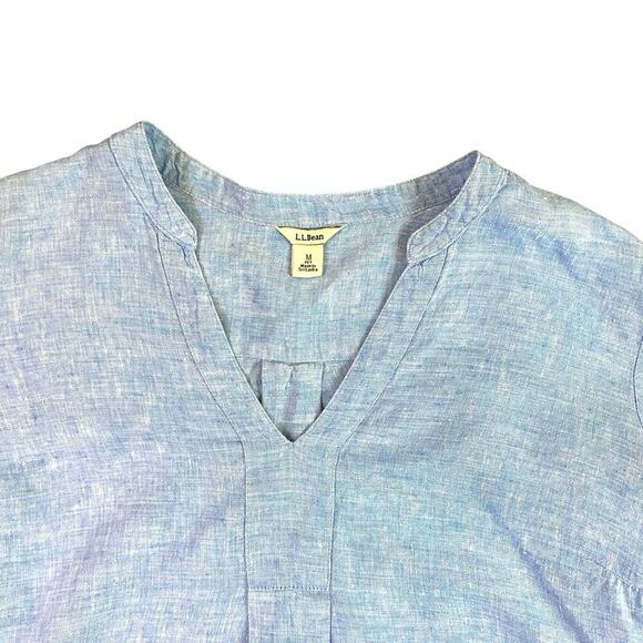 Vintage LL Bean Linen Tunic Top - M - Picture 2 of 3